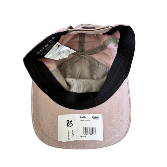 Carhartt Baseball Cap Canvas C Patch Adjustale Hat Mink Tan NWT - Picture 4 of 4
